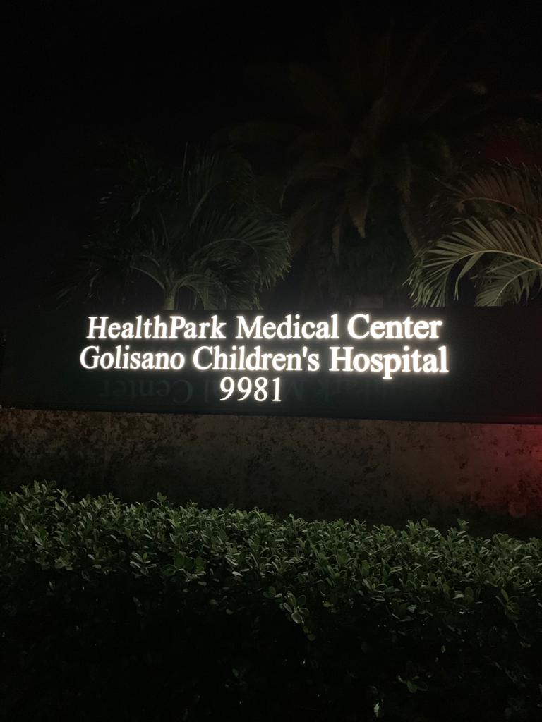 A Children Hospital Board With Lighting