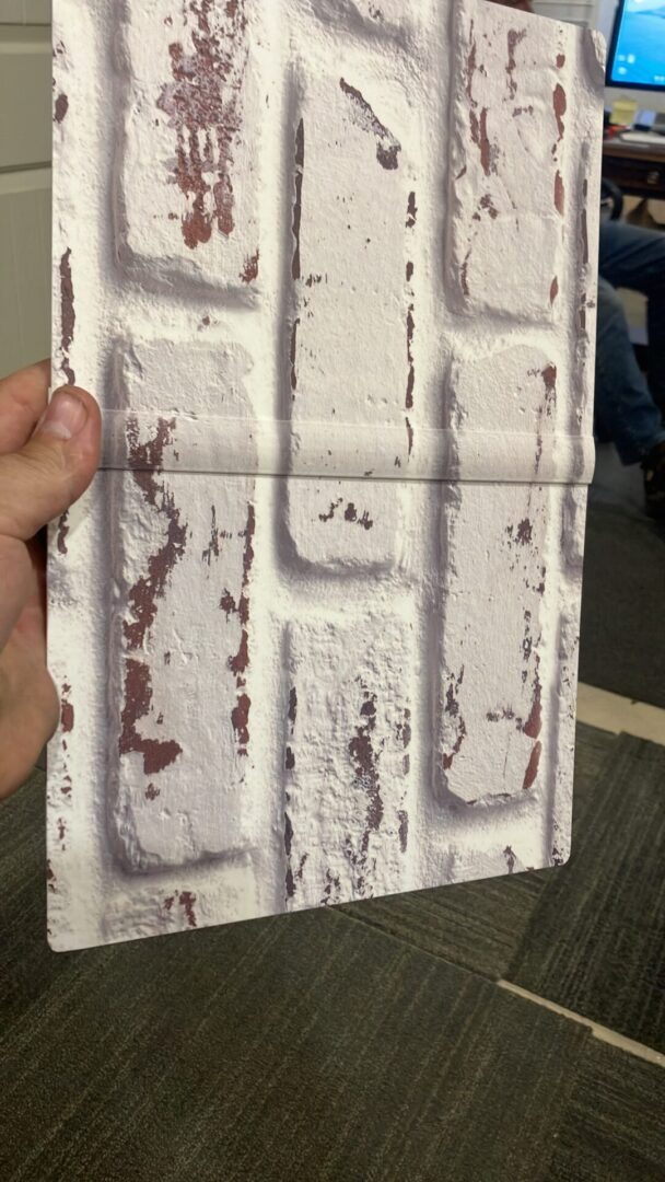 A Brick Pattern Sample for a PVC Wall Unit